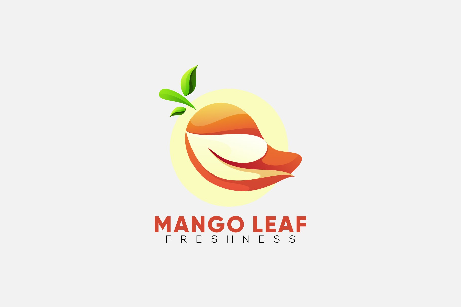 Mango Leaf Modern Gradient Colorful cover image.