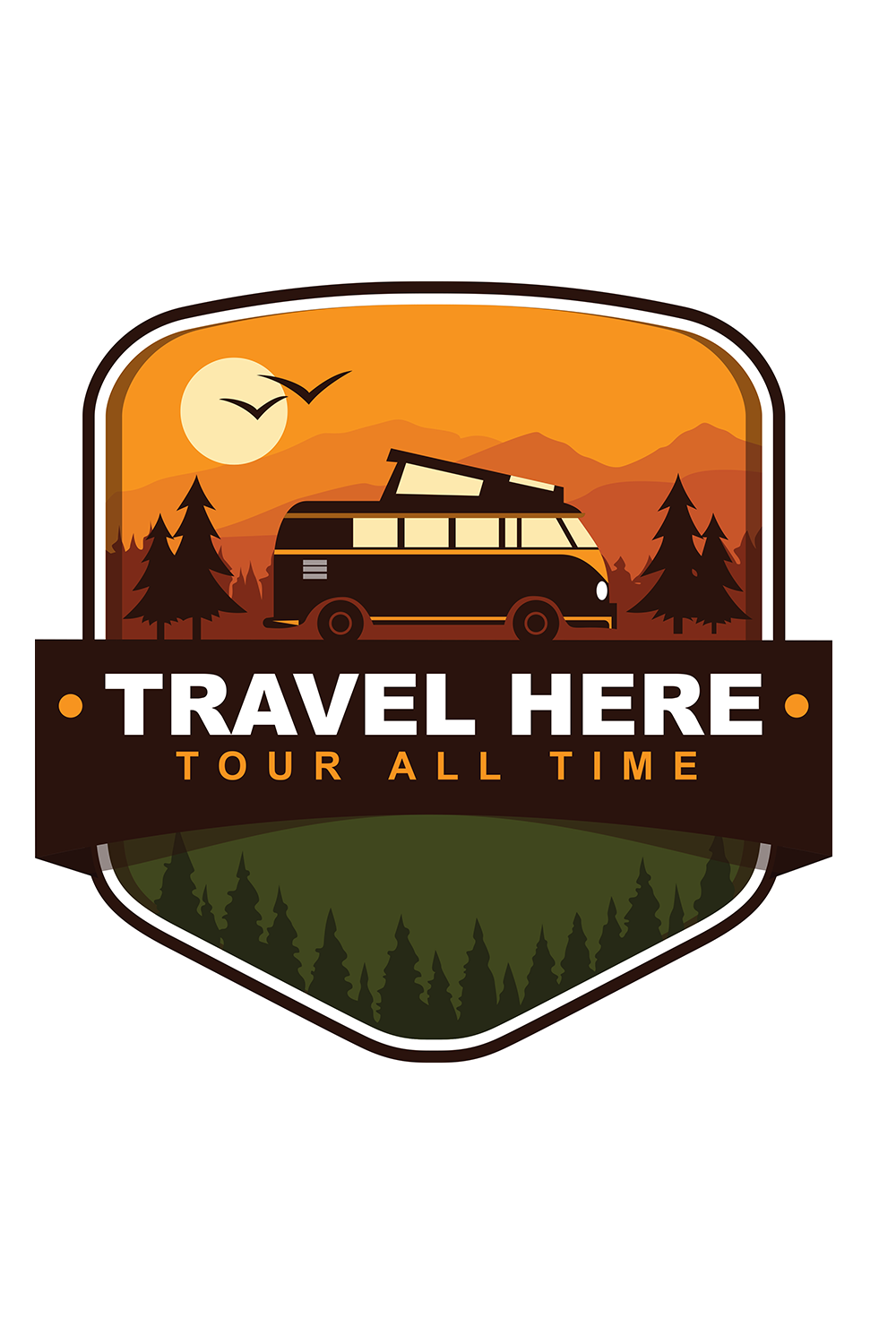 Travel logo pinterest preview image.