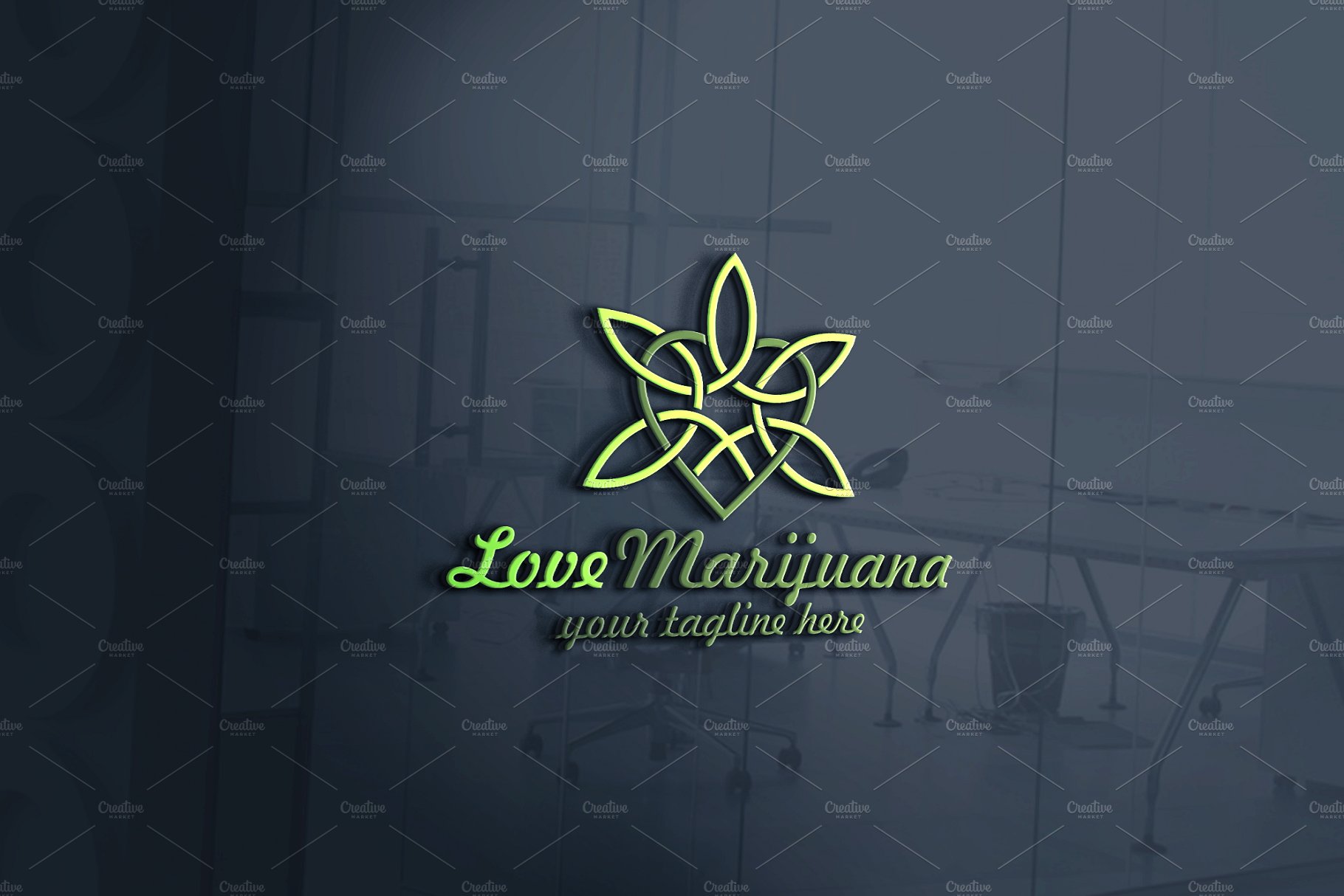 Love Marijuana | Cannabis Logo cover image.