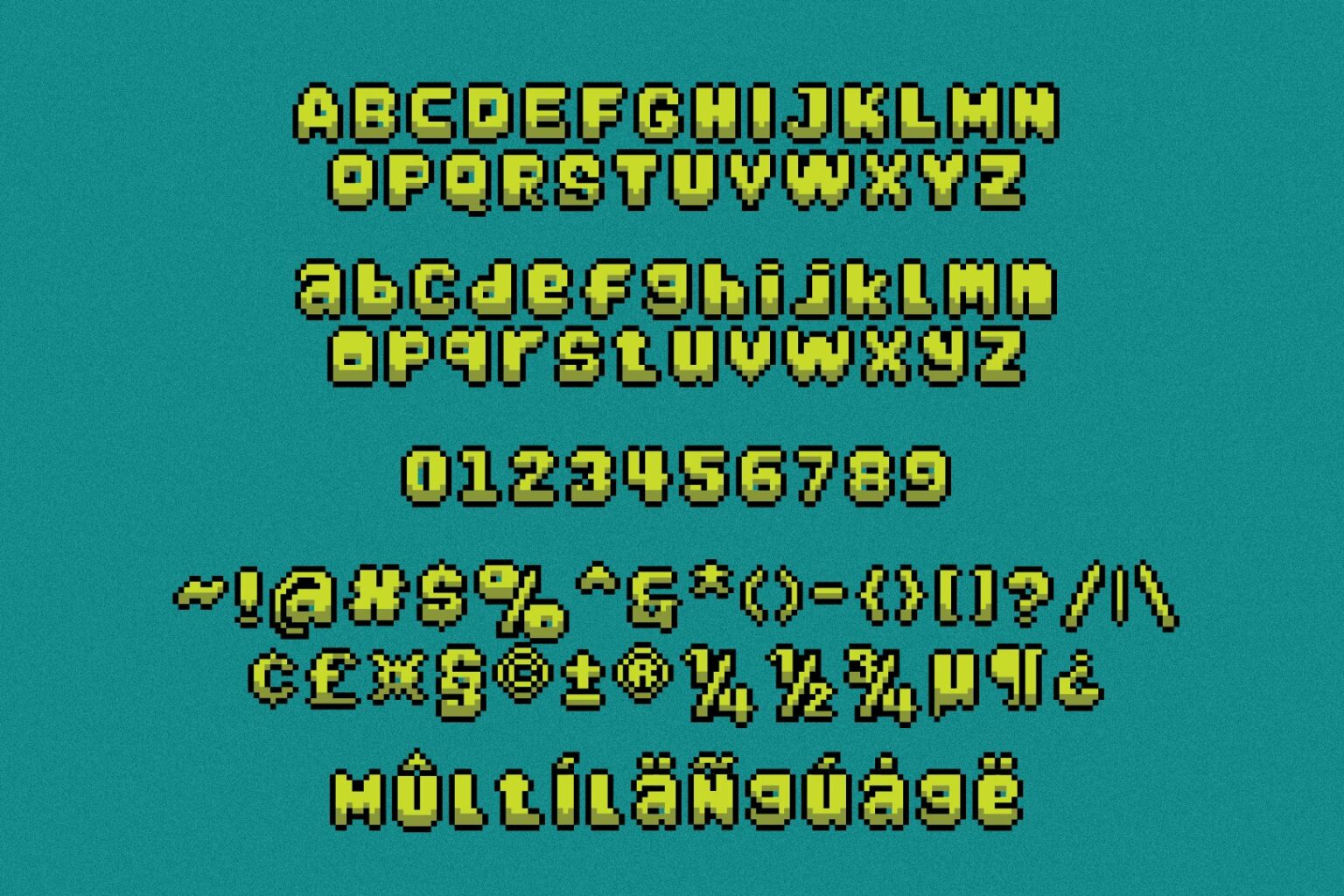 Analog Pixel - SVG Font – MasterBundles