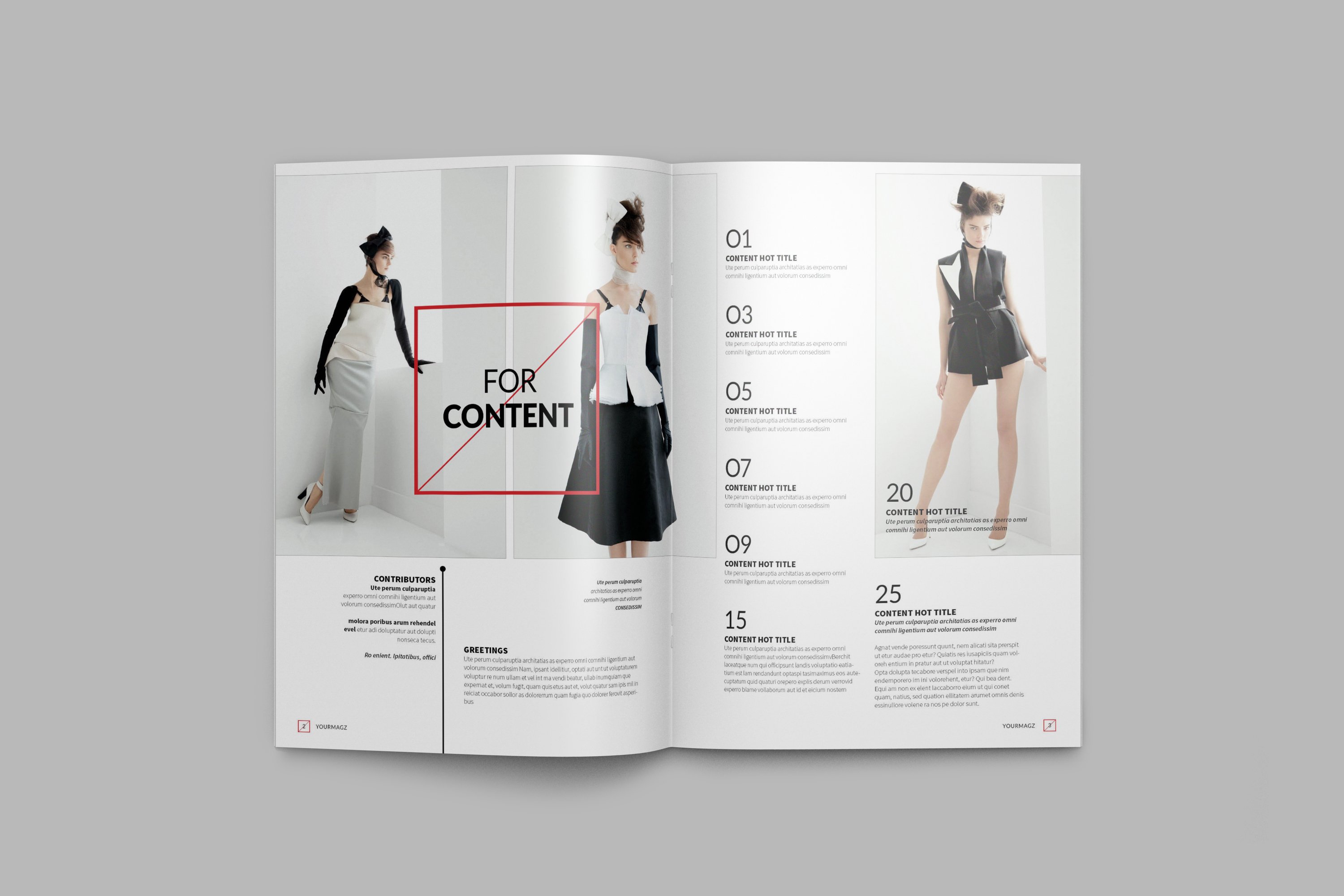 Brochure / Magazine PSD Mock-Ups preview image.