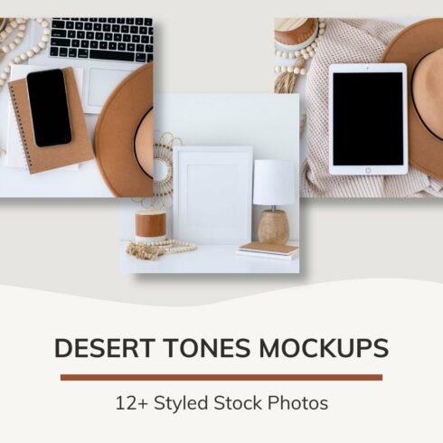Desert Tones Mockups (15+ Images) cover image.