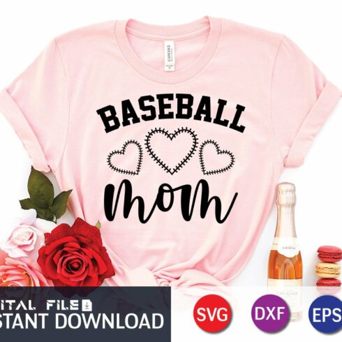 Baseball Mom Gamer Shirt cover image.