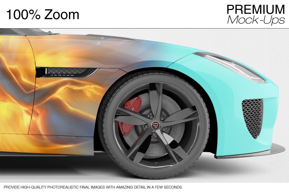 Sport Car Mockup preview image.