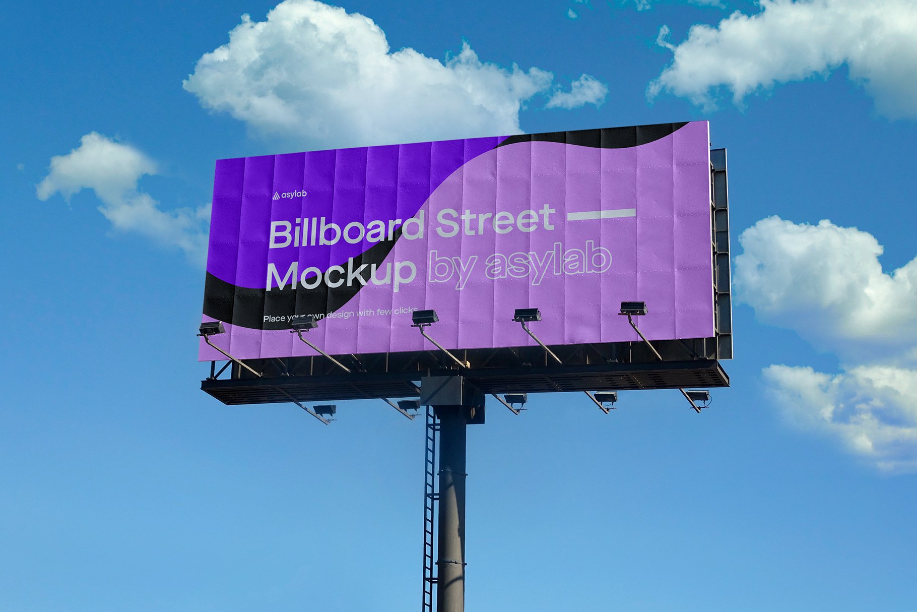 Billboard Urban Street Mockup - PSD cover image.