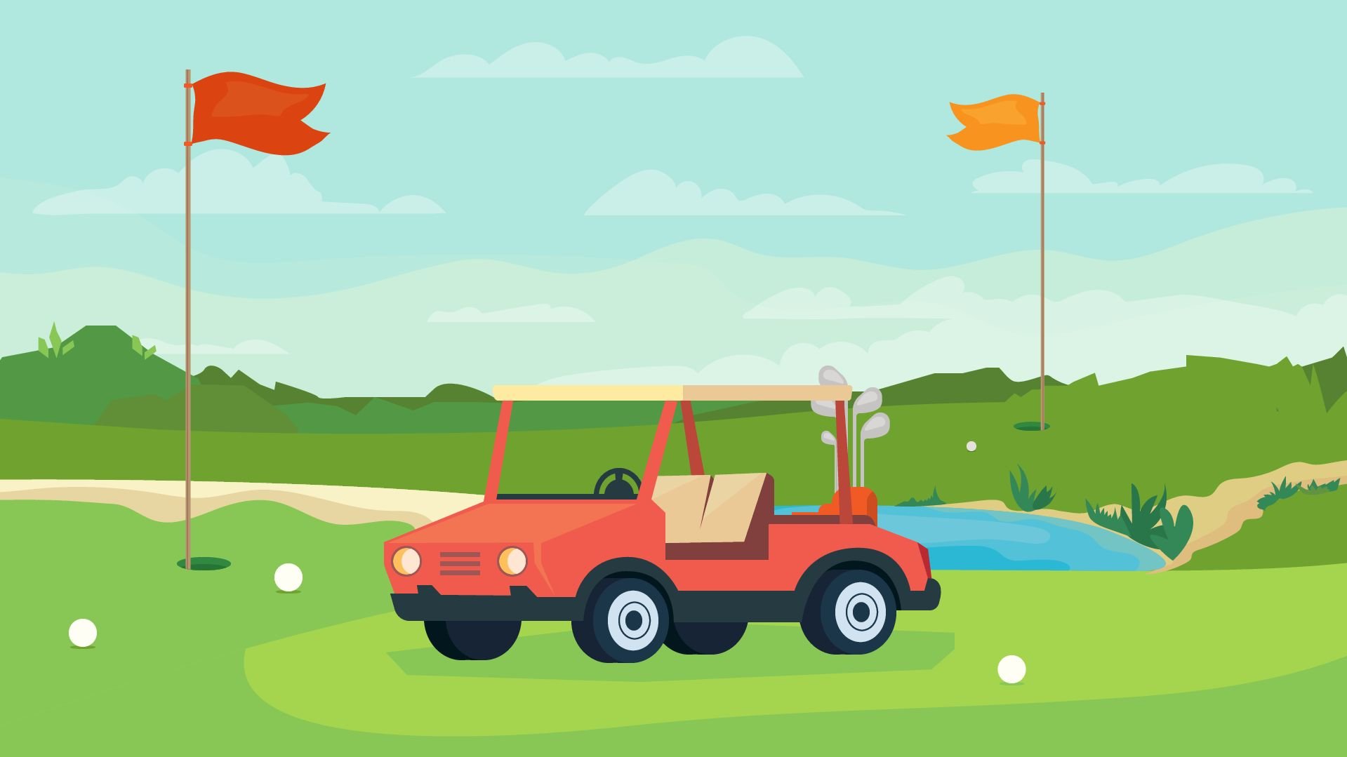 Golf game - Illustration cover image.