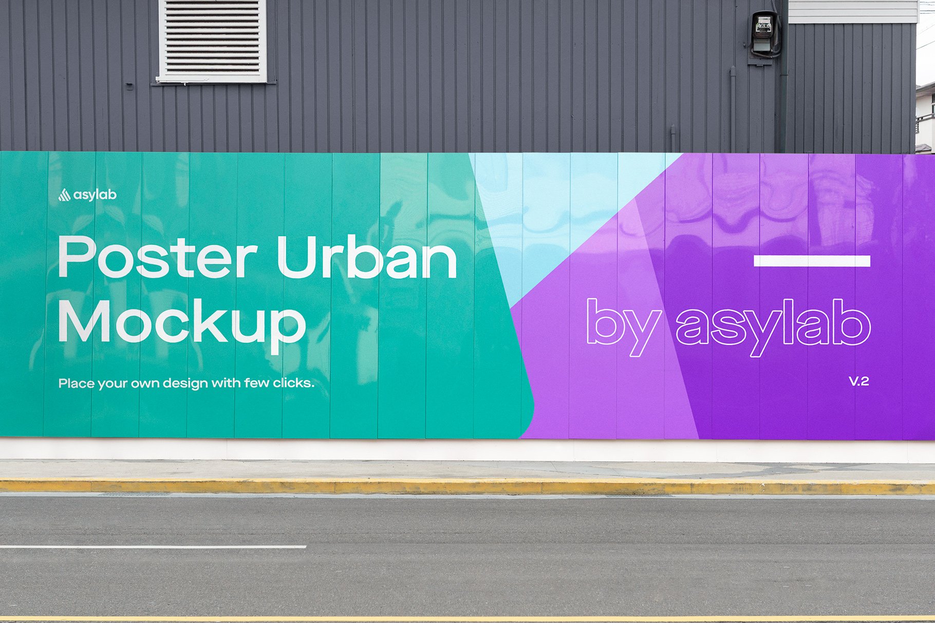 Urban Poster Street Mockup - PSD cover image.