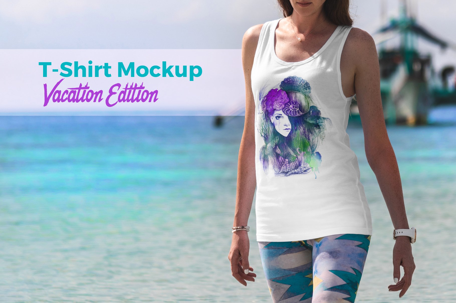T-Shirt Mockup Vacation Edition cover image.