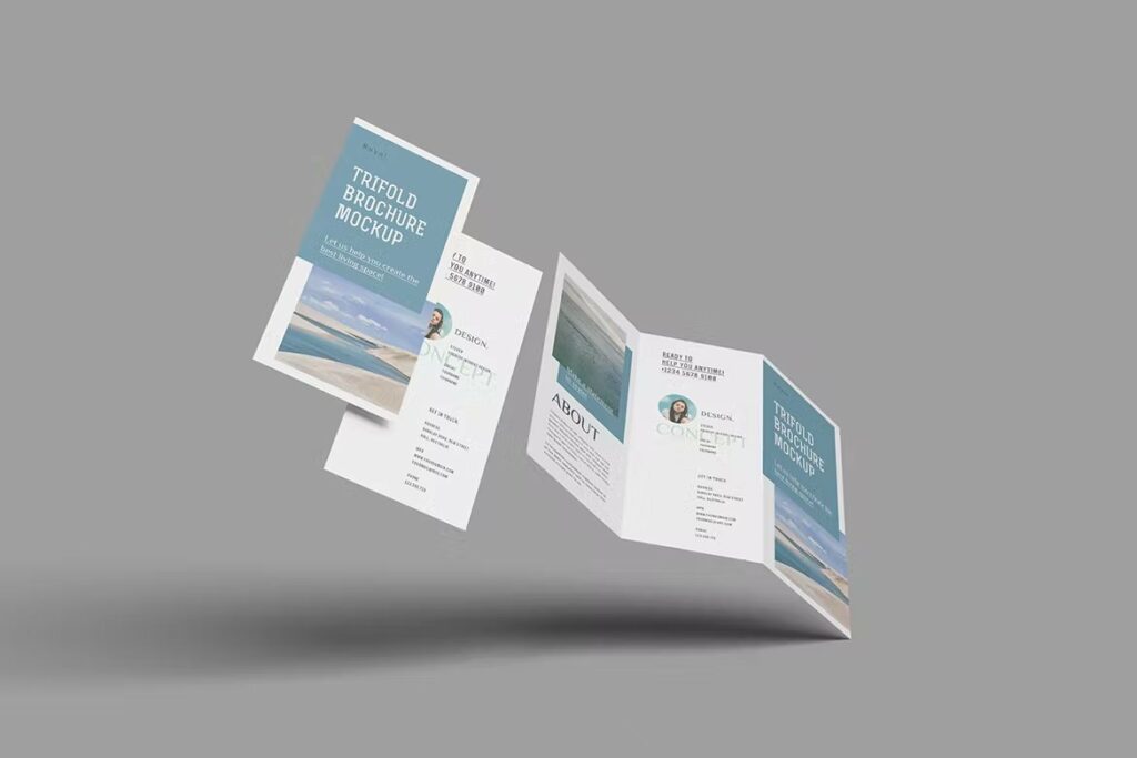 A4 Trifold Brochure Mockup – MasterBundles