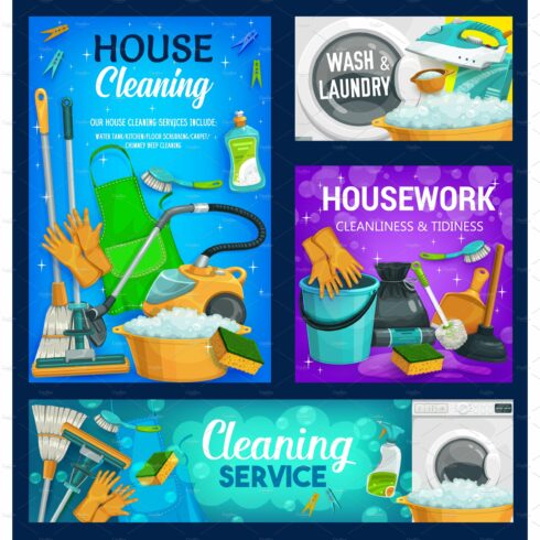 House cleaning service cover image.