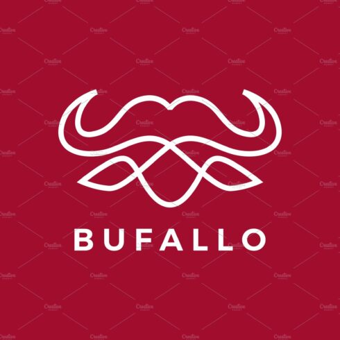 buffalo head line outline monoline cover image.