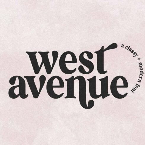 West Avenue | Modern Serif Font cover image.