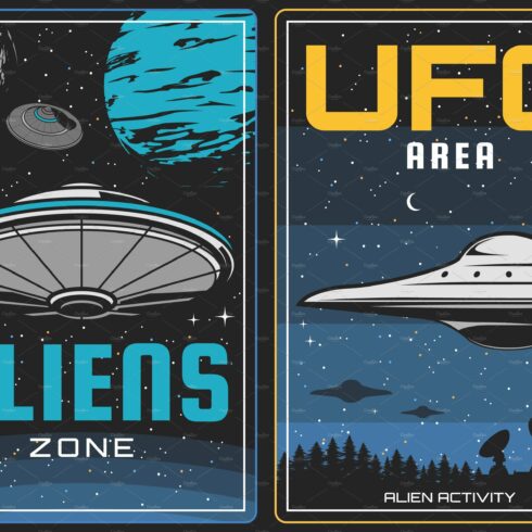 UFO aliens and outer space cover image.
