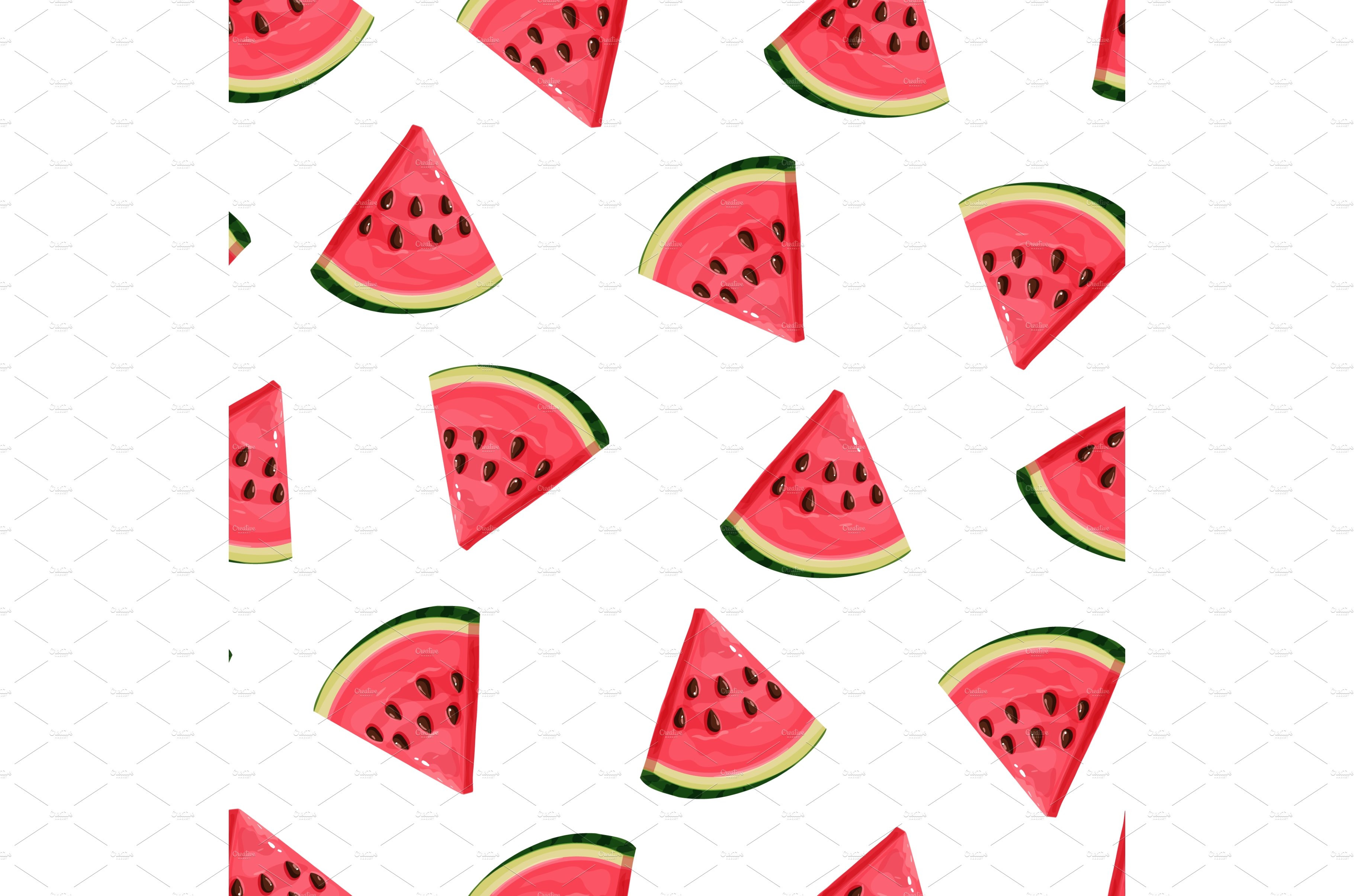 Watermelon Seamless Pattern cover image.