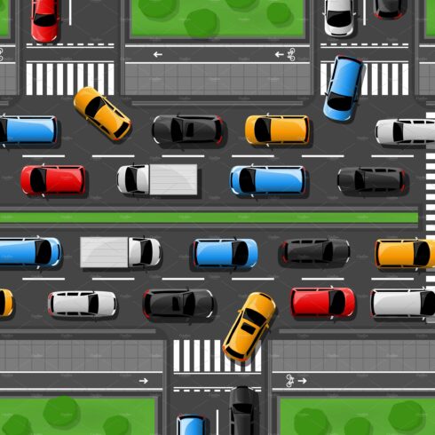 Traffic jam city freeway cover image.