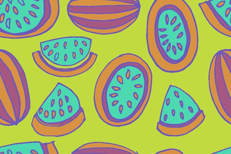 Set of patterns from watermelon preview image.