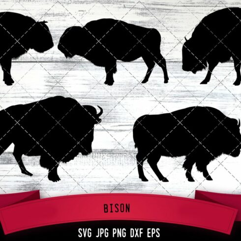 Bison Silhouette Vector cover image.