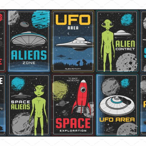 Alien contact and UFO banner cover image.