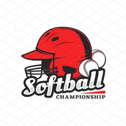 Softball championship icon cover image.
