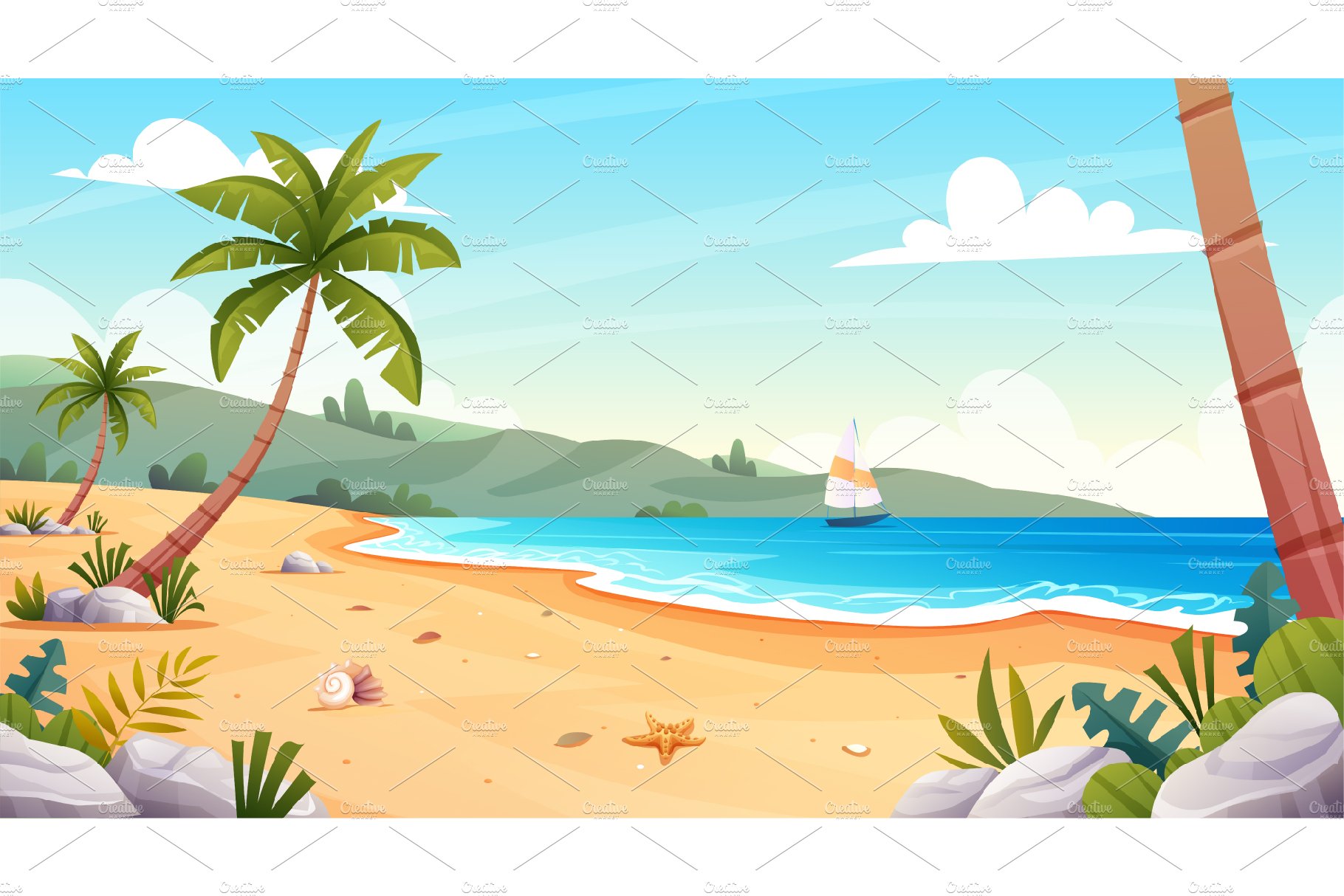 Beach Landscape Collection preview image.