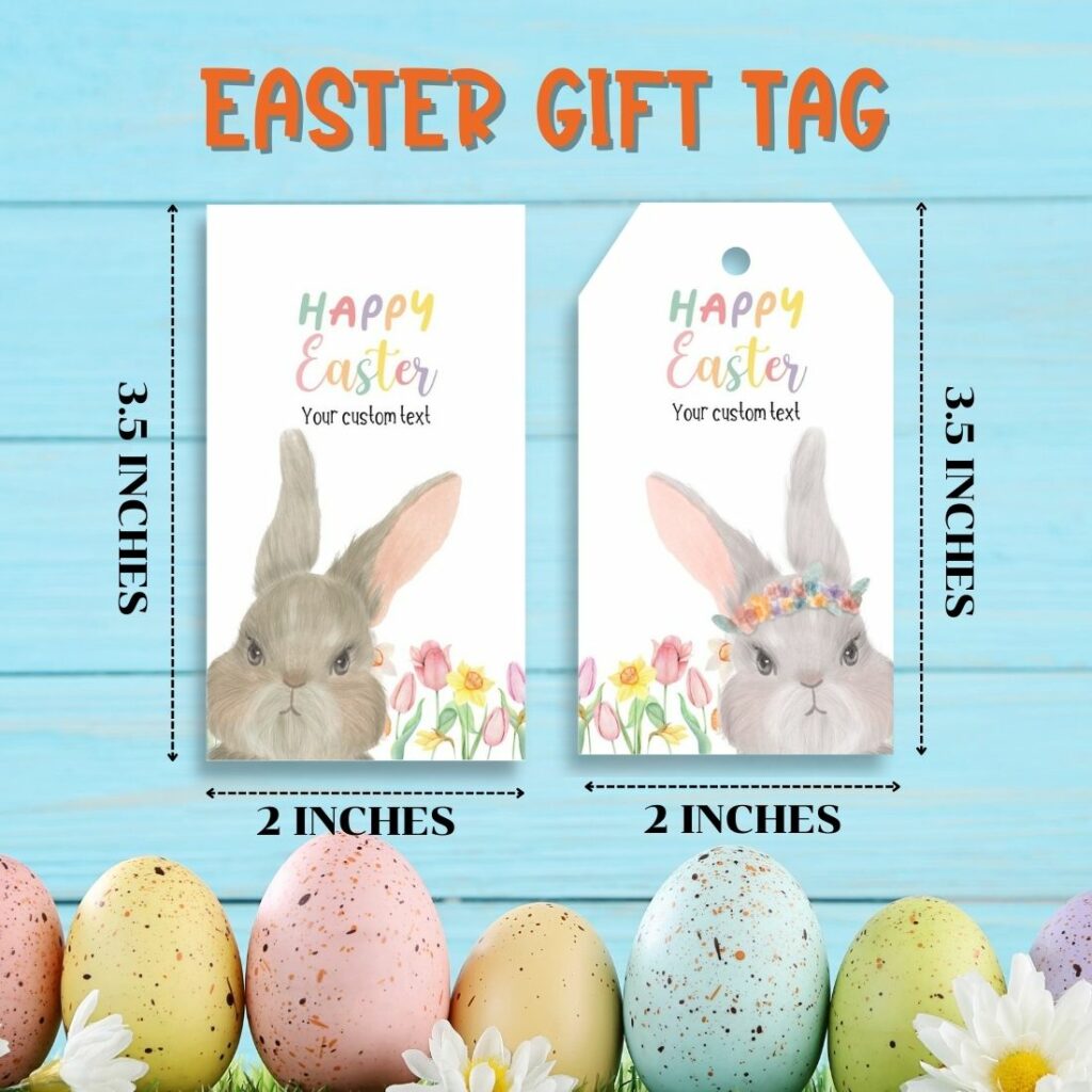 Editable gift tag, Easter Basket Gift Tag, Easter Treat Tag MasterBundles