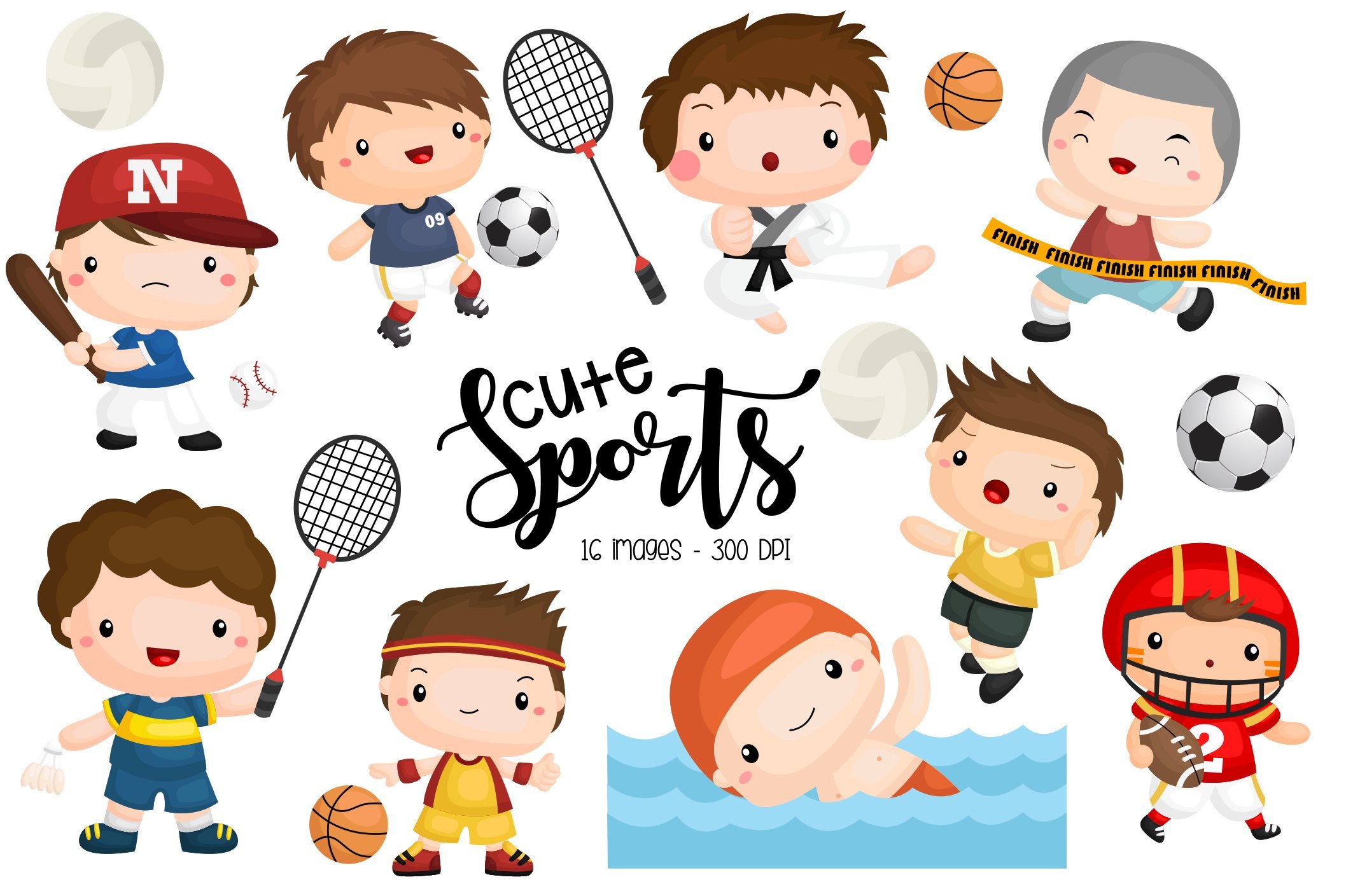 Sports Balls Set SVG scrapbook cut file cute clipart files for