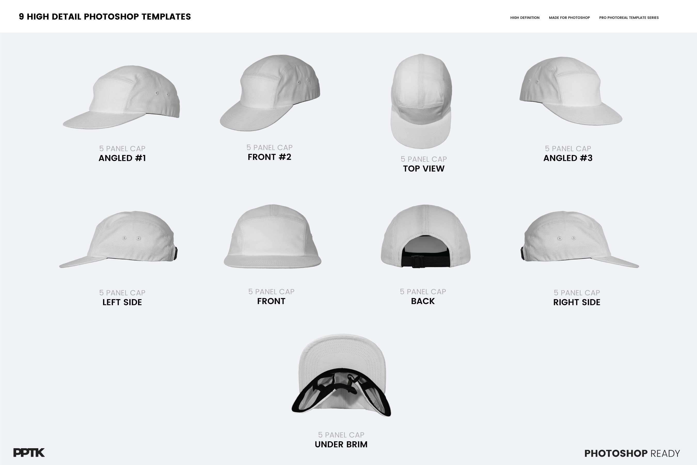 5 Panel Hat Mockup preview image.