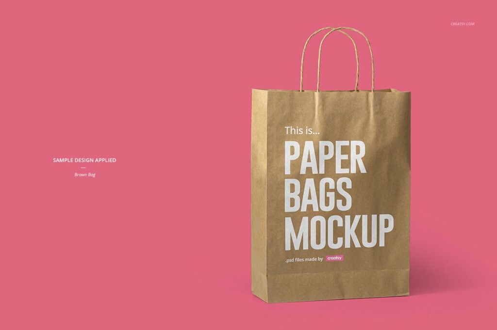 Paper Bag Mockup Set Masterbundles