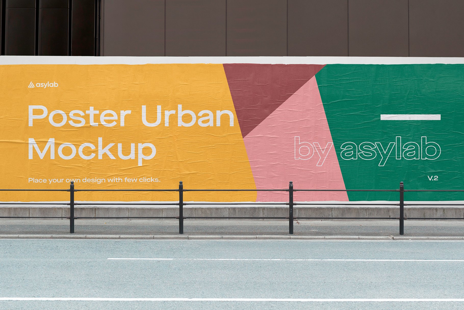 Urban Poster Street Mockup - PSD cover image.