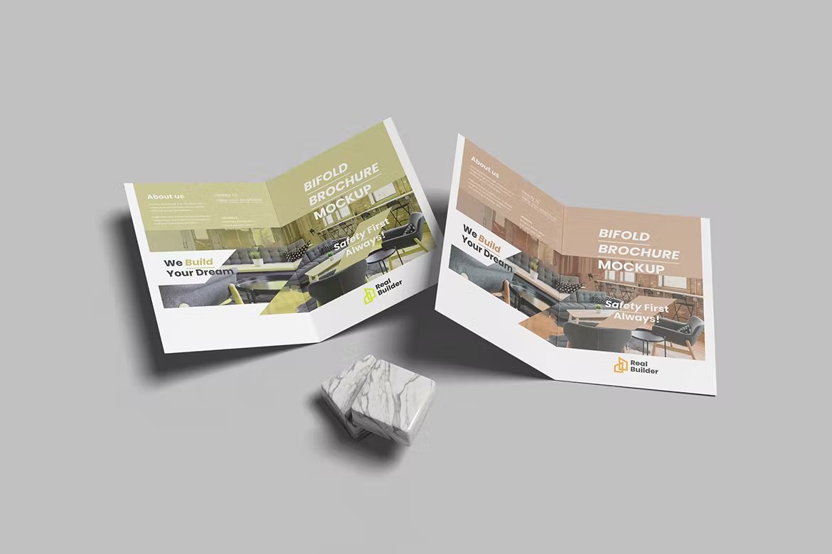 519 perspective bifold brochure mockup 3 530