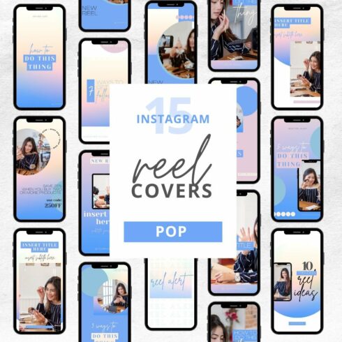15 Color Pop Instagram Reel Covers cover image.