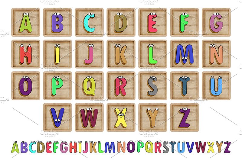 Letter blocks spelling baby blocks. preview image.