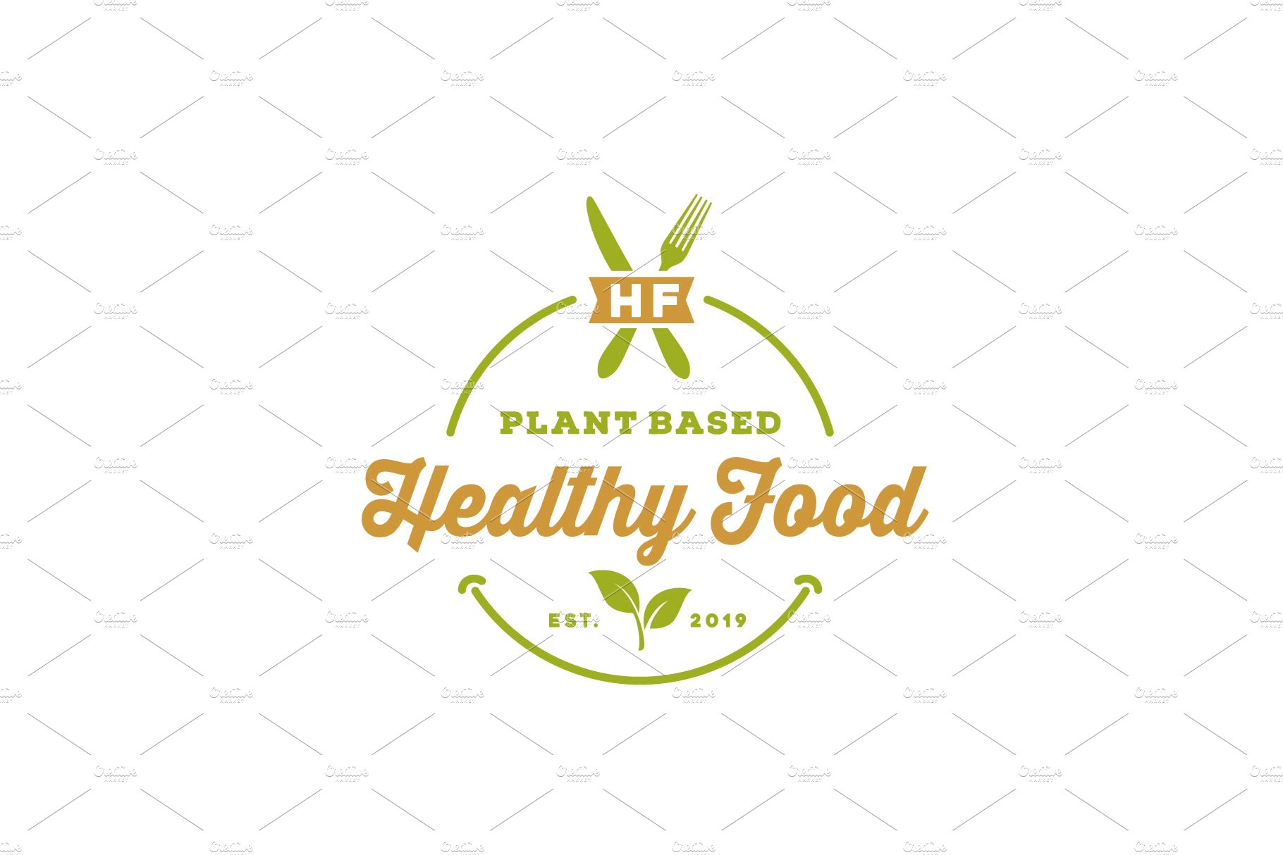 Organic Natural Healthy Food logo cover image.