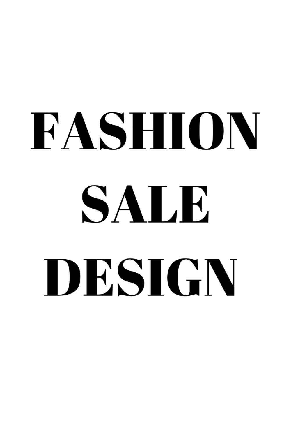 Fashion sale design for social media/ instagram post template pinterest preview image.