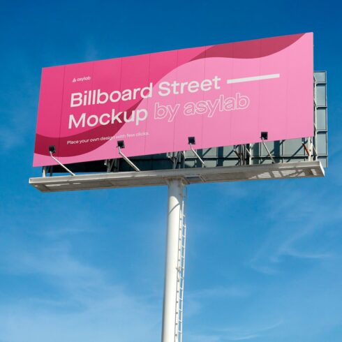 Billboard Urban Street Mockup - PSD cover image.