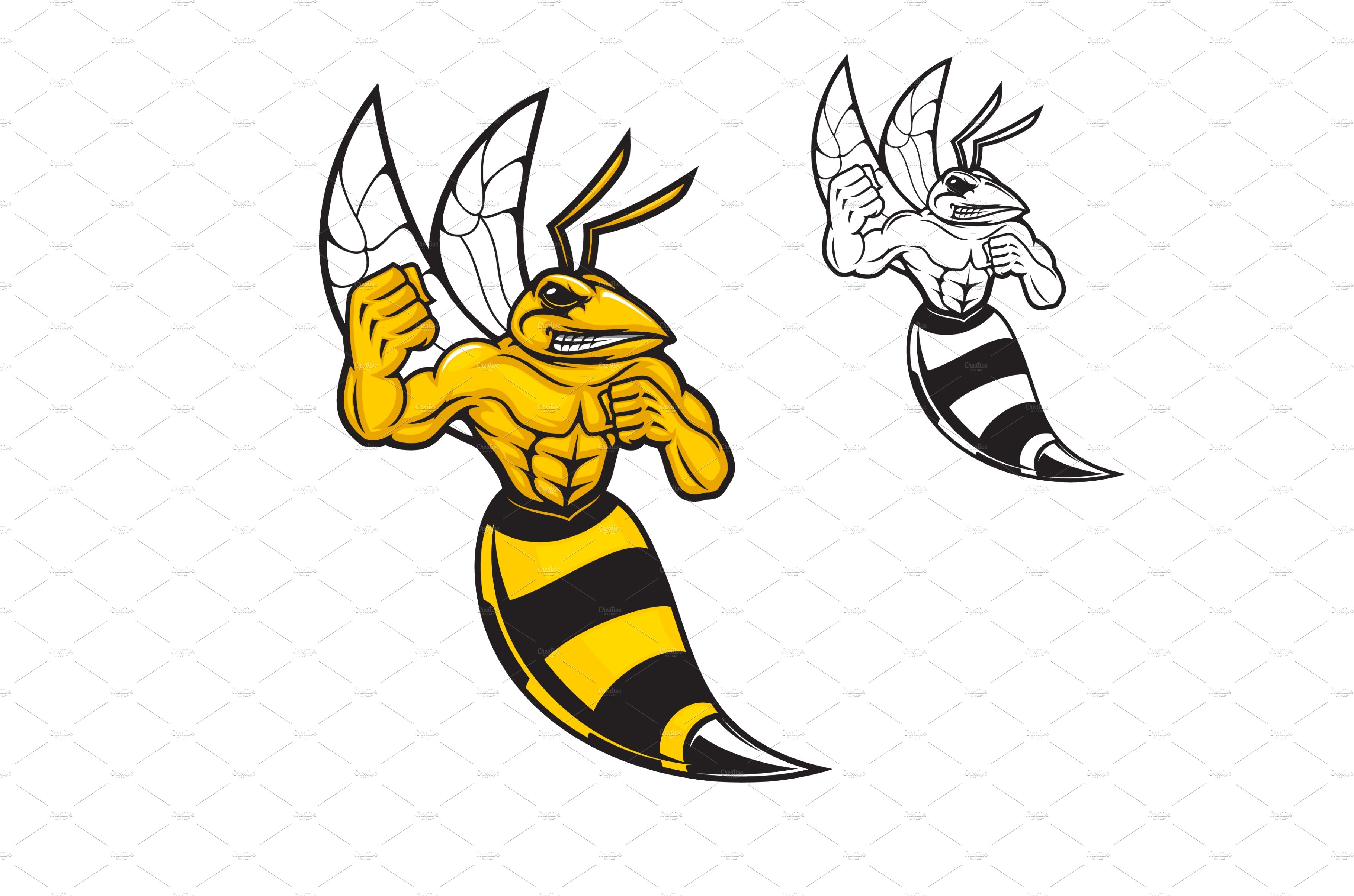 Hornet bee sport team mascot cover image.