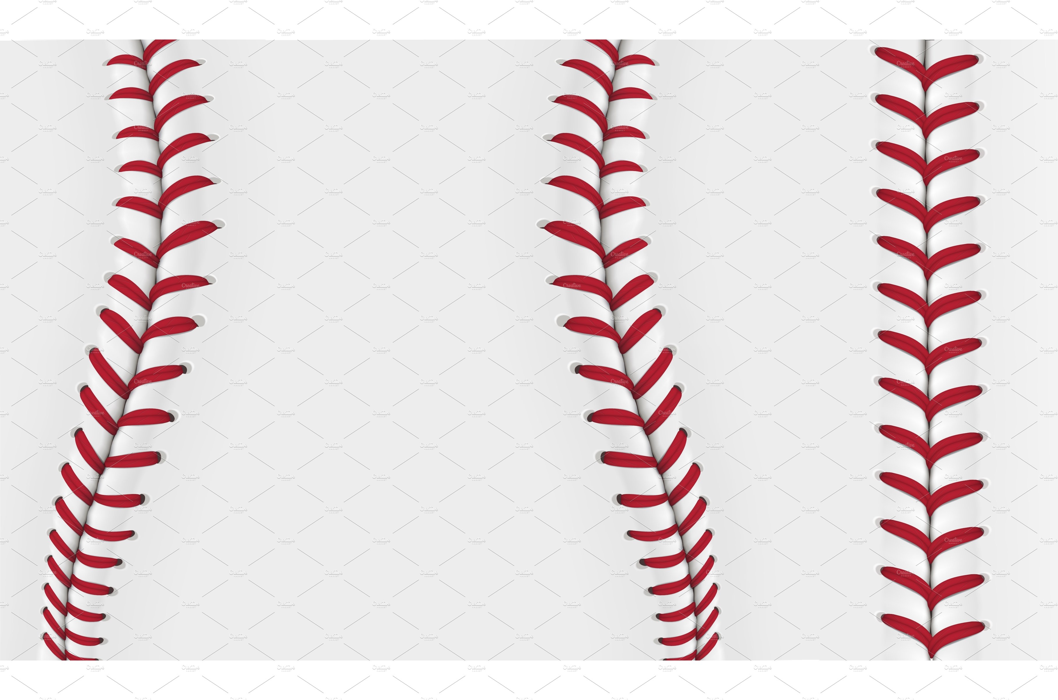 Baseball lace pattern, stitch thread cover image.