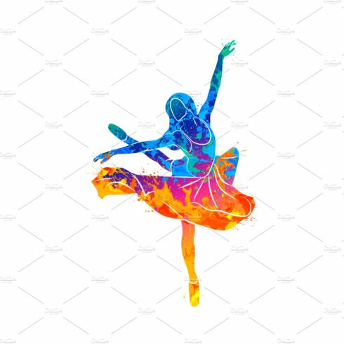 Abstract dancing girl cover image.