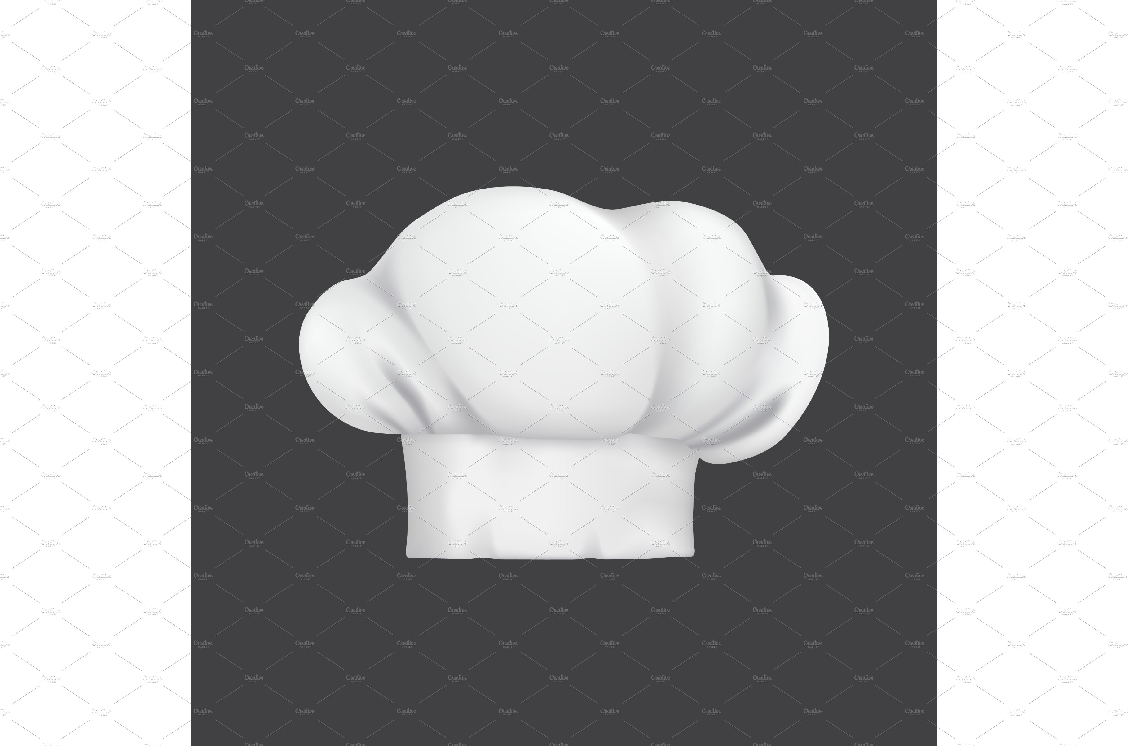Restaurant chef hat, cook cap cover image.