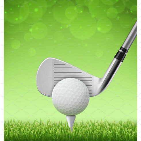 Golf club and ball stick tee cover image.