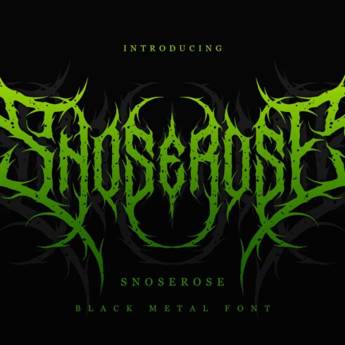 Snoserose | Black Metal Font Vol.7 cover image.