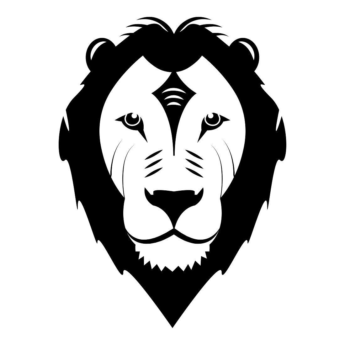 White Lion King Logo