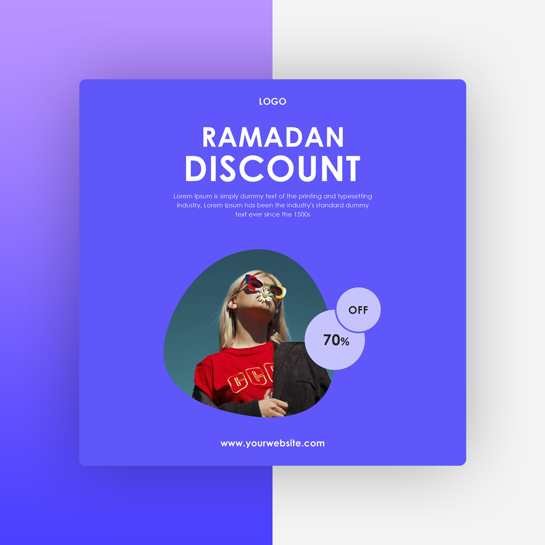 Ramadan Discount Poster Design cover image.