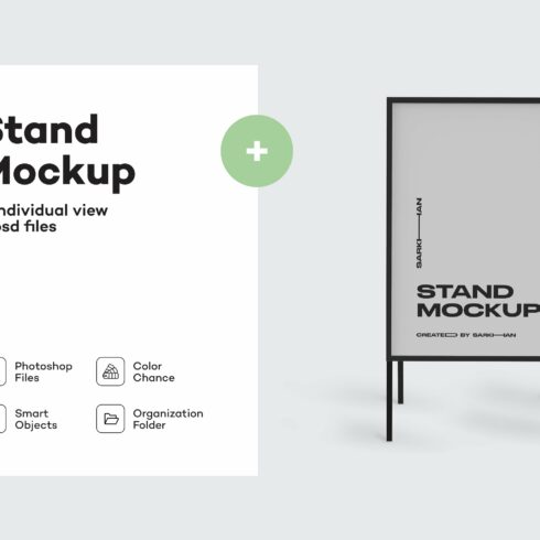 Plastic Stand Mockup cover image.