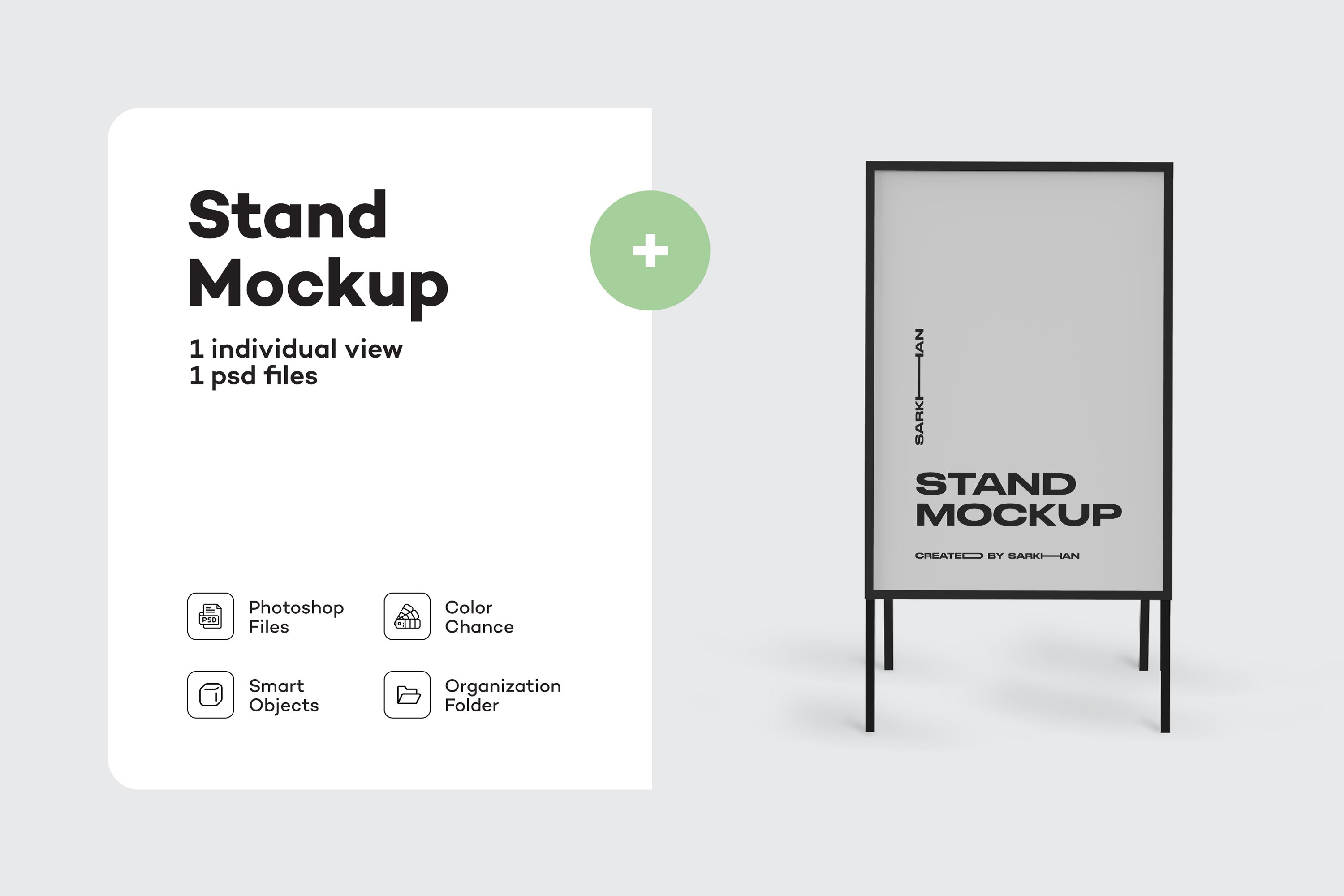 Plastic Stand Mockup cover image.