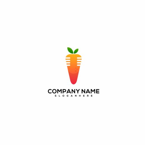 Fresh carrot vector logo design cover image.