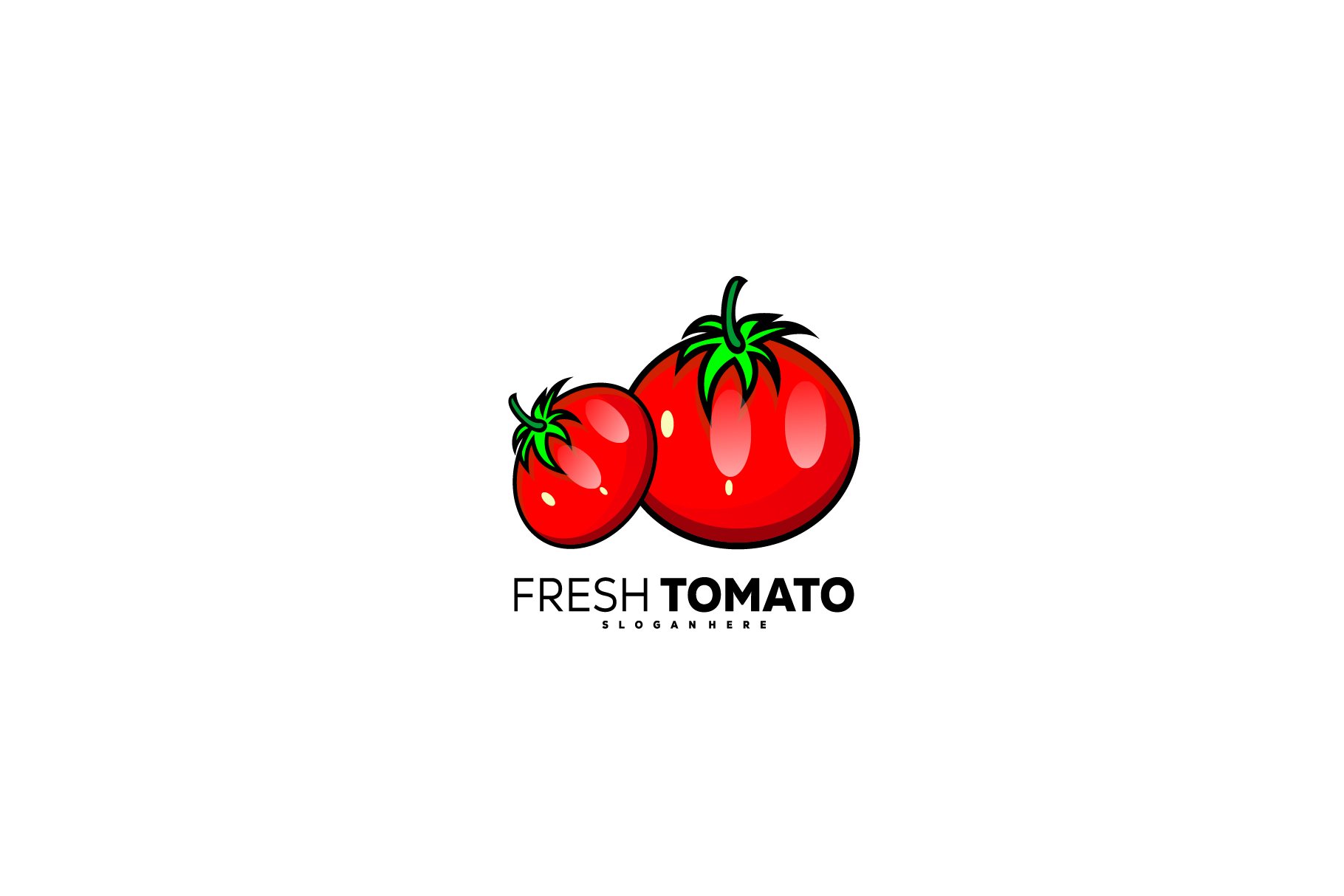 fresh tomato design illustration art cover image.