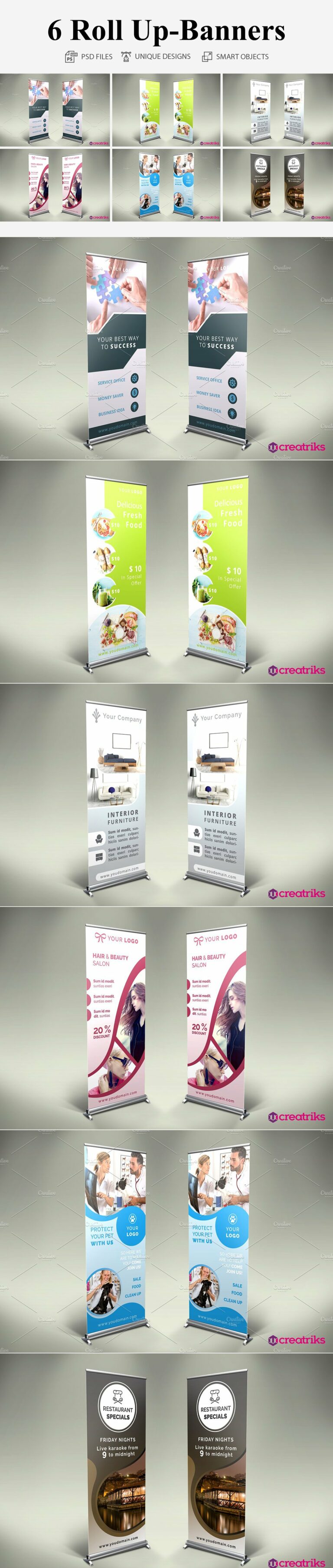 6 Roll Up Banners – MasterBundles