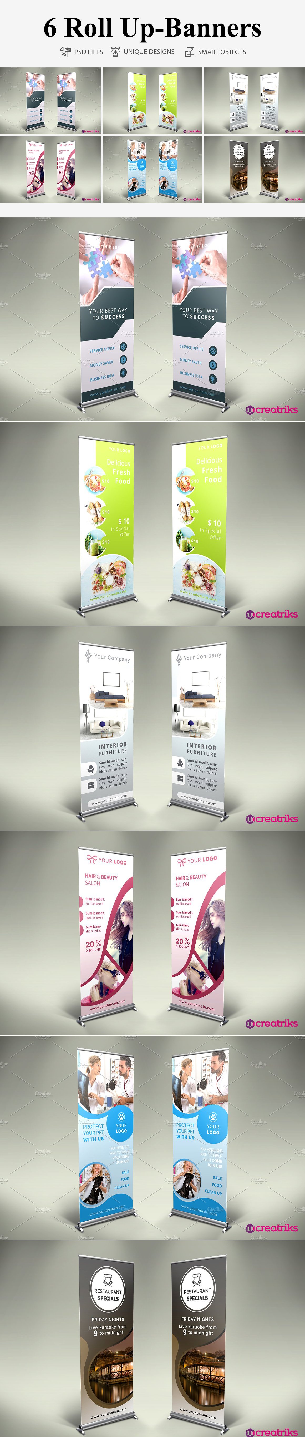 6 Roll Up Banners cover image.