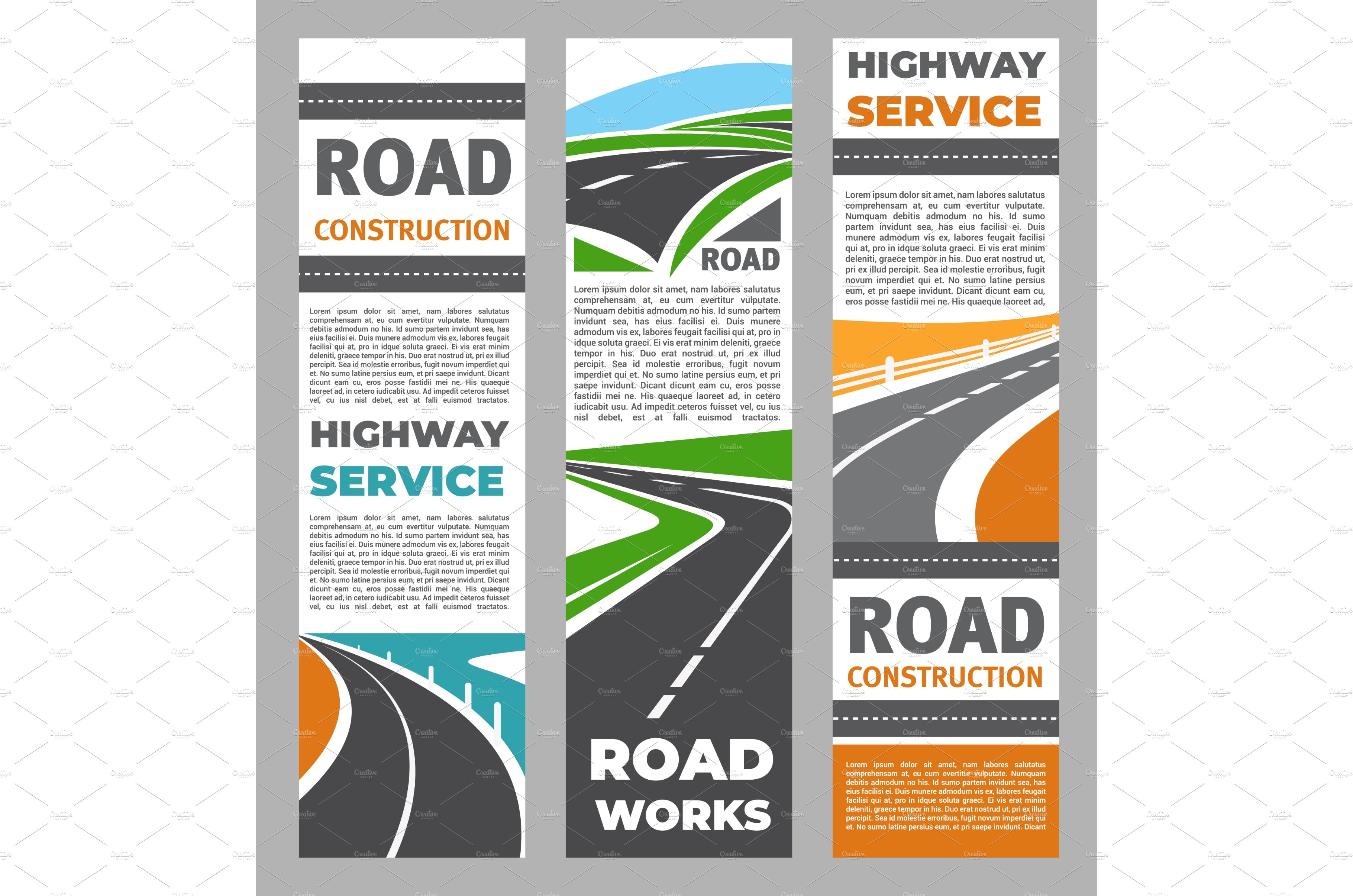 Highway construction, road repair cover image.